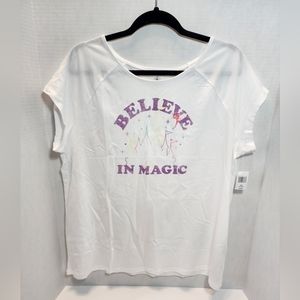Disney Parks "Believe in Magic" Women's Shirt  Size XL  NWT